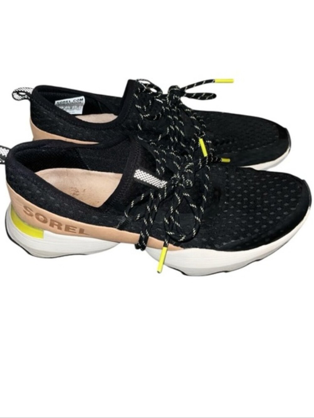 Sorel Women’s Kinetic Impact Lace Sneaker - NL4073-010 - Black - 7..5